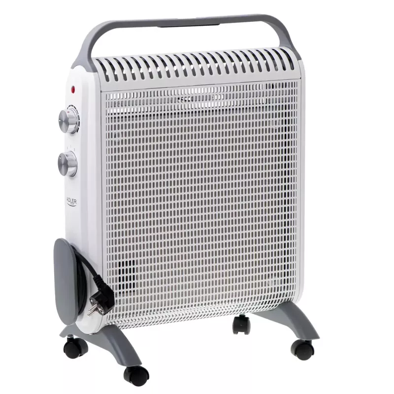 Elektrinis konvektorinis šildytuvas Adler AD 7750, 2000 W, 2 galios lygiai, IP24, baltas