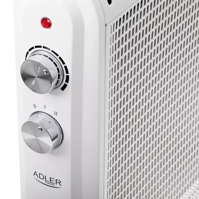 Elektrinis konvektorinis šildytuvas Adler AD 7750, 2000 W, 2 galios lygiai, IP24, baltas