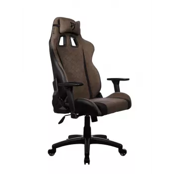 Gaming chair Arozzi Avanti SoftFabric Brown — medžiaginiai apmušalai, ergonomiškas dizainas, reguliuojamas aukštis ir pasvirimas