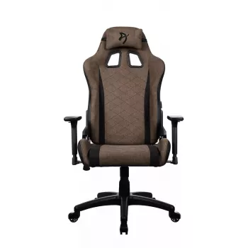 Gaming chair Arozzi Avanti SoftFabric Brown — medžiaginiai apmušalai, ergonomiškas dizainas, reguliuojamas aukštis ir pasvirimas