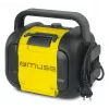 Statybinis radijas Muse M-968 BTY — analoginis FM, 40 W RMS, Bluetooth 10 m, atsparus dulkėms/smūgiams, juodai geltonas