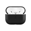 Apsauginis odinis dėklas FIXED FIXLPM-999-BK ausinukams su MagSafe palaikymu, juodas