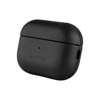 Apsauginis odinis dėklas FIXED FIXLPM-999-BK ausinukams su MagSafe palaikymu, juodas