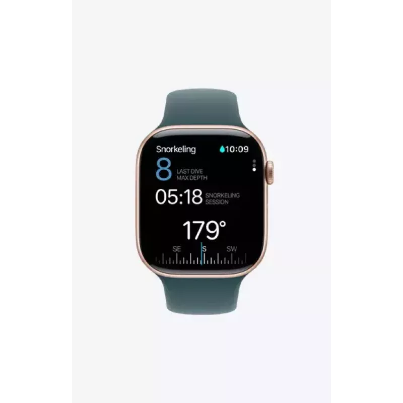 Išmanusis laikrodis Apple Watch Series 10 GPS 46mm Sidabrinis aliuminio korpusas su Denim sportine apyranke - M/L