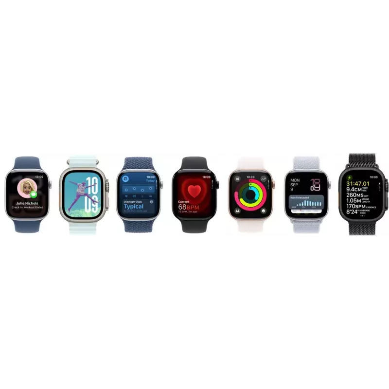 Apple Watch Ultra 2 išmanusis laikrodis su GPS ir mobiliojo ryšio funkcija, 49 mm, natūralaus titano korpusas, rusvas Alpine Loop, M