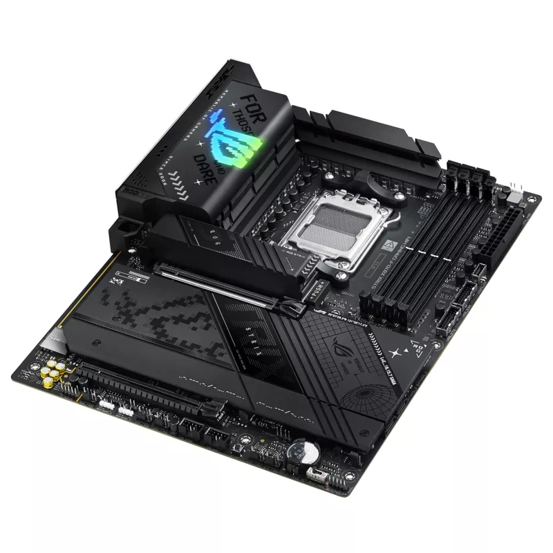 Motininė plokštė ASUS ROG STRIX X870-F GAMING WIFI — AMD X870, Socket AM5, ATX, DDR5, 4x DIMM, Wi‑Fi 7, BT 5.4