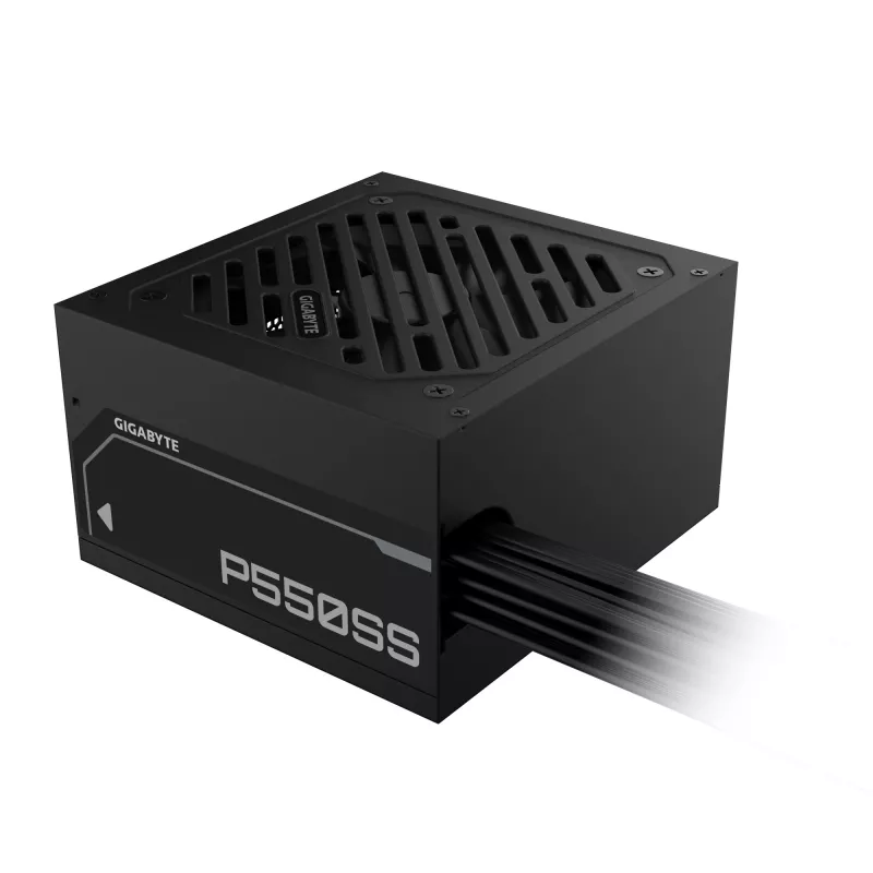 GIGABYTE P550SS Maitinimo blokas - PCIe 5.0, 80 PLUS Silver, 120 mm ventiliatorius, suderinamas su ATX 3.0, EU kištukas