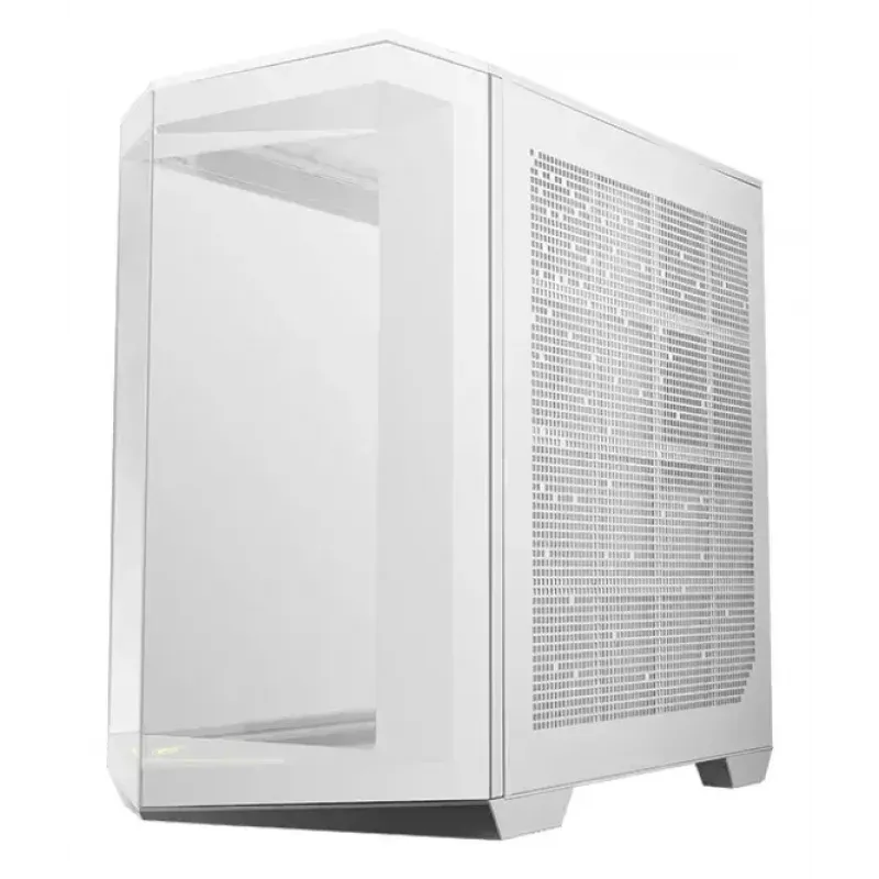 PC Case MSI MAG PANO 100R PZ Midi Tower White — ATX, 380 mm GPU, 166 mm CPU cooler, 8 expansion slots, 3×2.5 inch + 2×3.5 inch, USB-A×2, USB-C×1