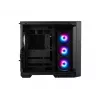 PC korpusas MSI MAG PANO 100R PZ Midi Tower juodas, grūdintas stiklas, palaiko ATX/microATX, 482×290×519 mm
