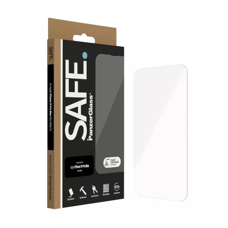 Ekrano apsauga PanzerGlass SAFE. by ® Apple iPhone 14 Pro Max Ultra-Wide Fit Scratch Shock Resistant