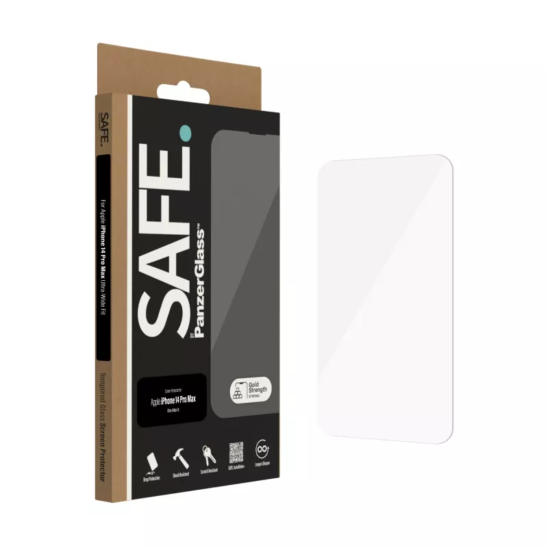 Ekrano apsauga PanzerGlass SAFE. by ® Apple iPhone 14 Pro Max Ultra-Wide Fit Scratch Shock Resistant