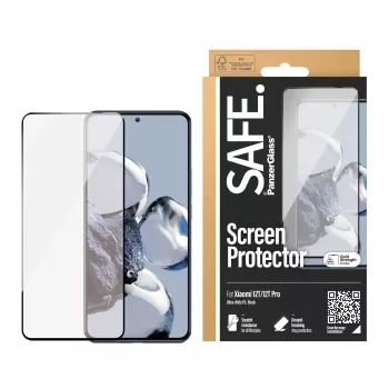 Ekrano apsauga PanzerGlass SAFE, skirta Xiaomi 12T 12T Pro, atspari įbrėžimams ir smūgiams