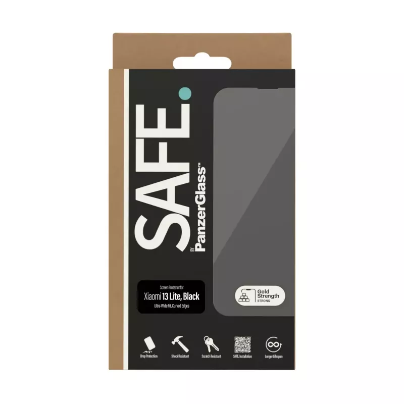 Ekrano apsauga PanzerGlass SAFE. by ® Xiaomi 13 Lite Ultra-Wide Fit Atspari įbrėžimams ir smūgiams