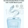 Anker Zolo 10000mAh nešiojama baterija, 30W itin greitas įkrovimas, integruotas USB-C laidas, juoda