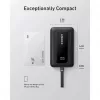 Anker Zolo 10000mAh nešiojama baterija, 30W itin greitas įkrovimas, integruotas USB-C laidas, juoda