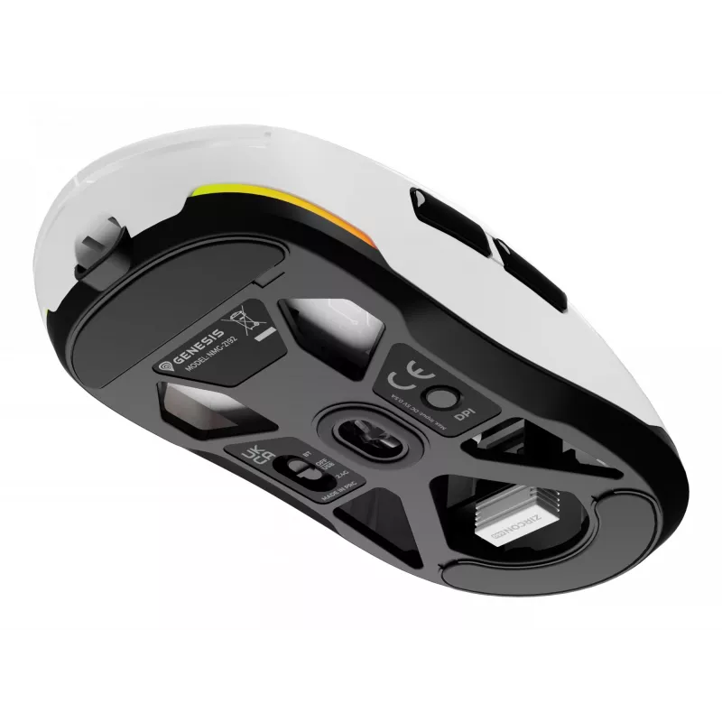 GENESIS Zircon 660 pelė žaidimams Dešinei rankai RF belaidis + Bluetooth + USB Type-A Optinė 12000 DPI