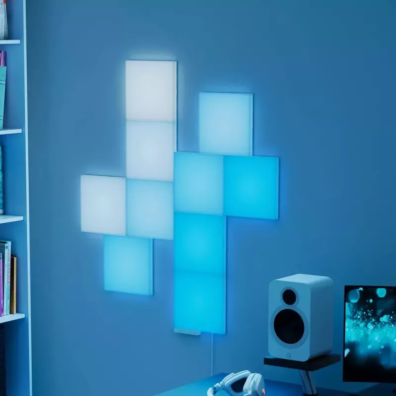 Nanoleaf Blocks papildymo rinkinio plokštės N8100E00-2BS — 2 modulinės LED šviesos plokštės, 16 mln. spalvų