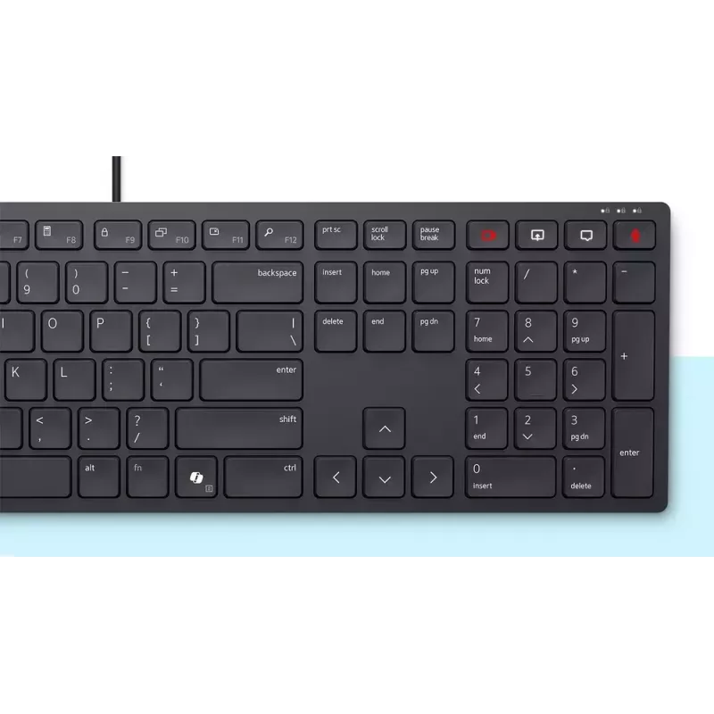 Klaviatūra DELL KB525C Office USB QWERTY US International juoda