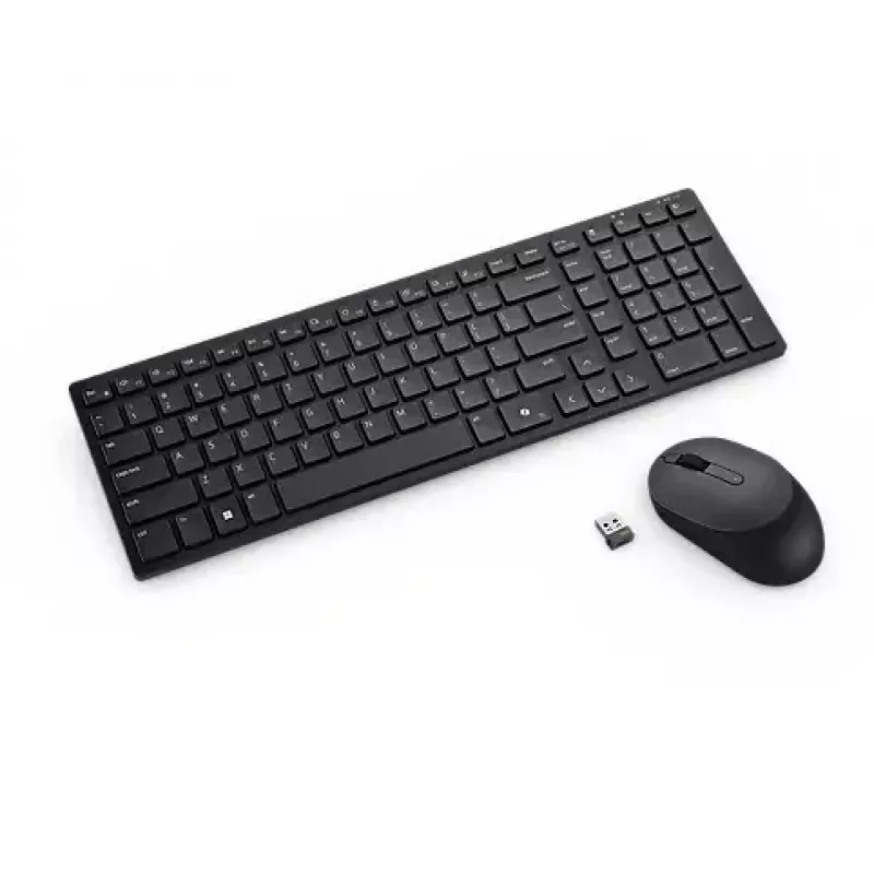 DELL KM555 Tylus klaviatūros ir pelės rinkinys, universalus RF belaidis + Bluetooth, QWERTY JAV tarptautinis, juoda