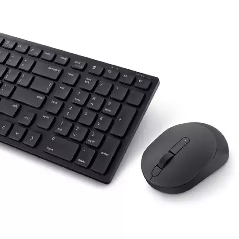 DELL KM555 Tylus klaviatūros ir pelės rinkinys, universalus RF belaidis + Bluetooth, QWERTY JAV tarptautinis, juoda