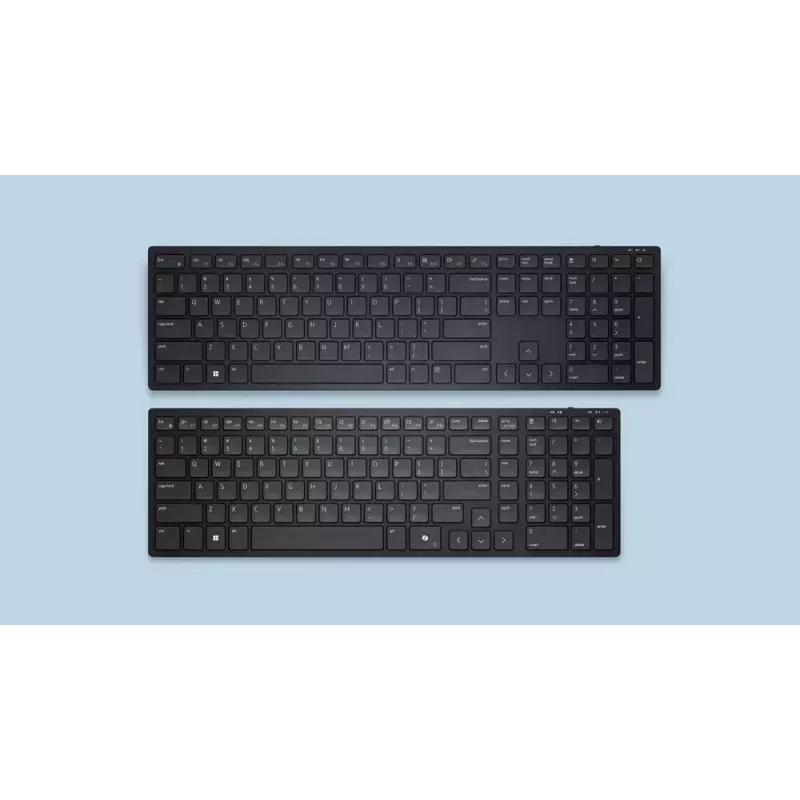DELL KM555 Tylus klaviatūros ir pelės rinkinys, universalus RF belaidis + Bluetooth, QWERTY JAV tarptautinis, juoda