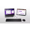 DELL KM555 Tylus klaviatūros ir pelės rinkinys, universalus RF belaidis + Bluetooth, QWERTY JAV tarptautinis, juoda