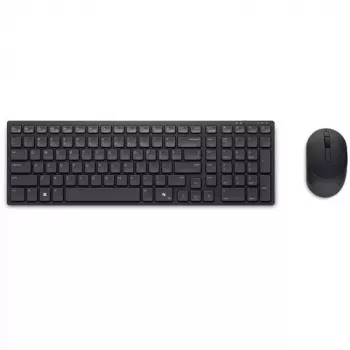 DELL KM555 Tylus klaviatūros ir pelės rinkinys, universalus RF belaidis + Bluetooth, QWERTY JAV tarptautinis, juoda