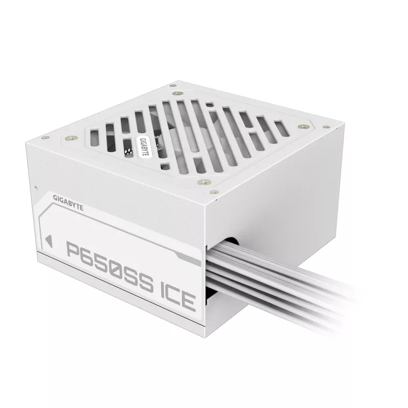 GIGABYTE P650SS ICE maitinimo blokas - PCIe 5.0, 80 PLUS Silver, 120 mm ventiliatorius, suderinamas su ATX 3.0, EU kištukas