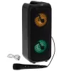 Nešiojamasis garsiakalbis Adler AD 1903, 2×5 W, Bluetooth, FM radijas, LED, 1500 mAh baterija, AUX, USB, juodas