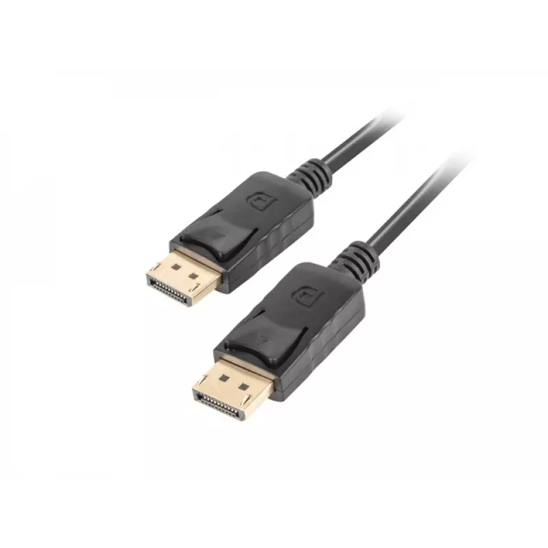 LANBERG DisplayPort M/m kabelis 19 kontaktų V1.2 4k 1.8 m juodas