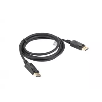 LANBERG DisplayPort M/m kabelis 19 kontaktų V1.2 4k 1.8 m juodas