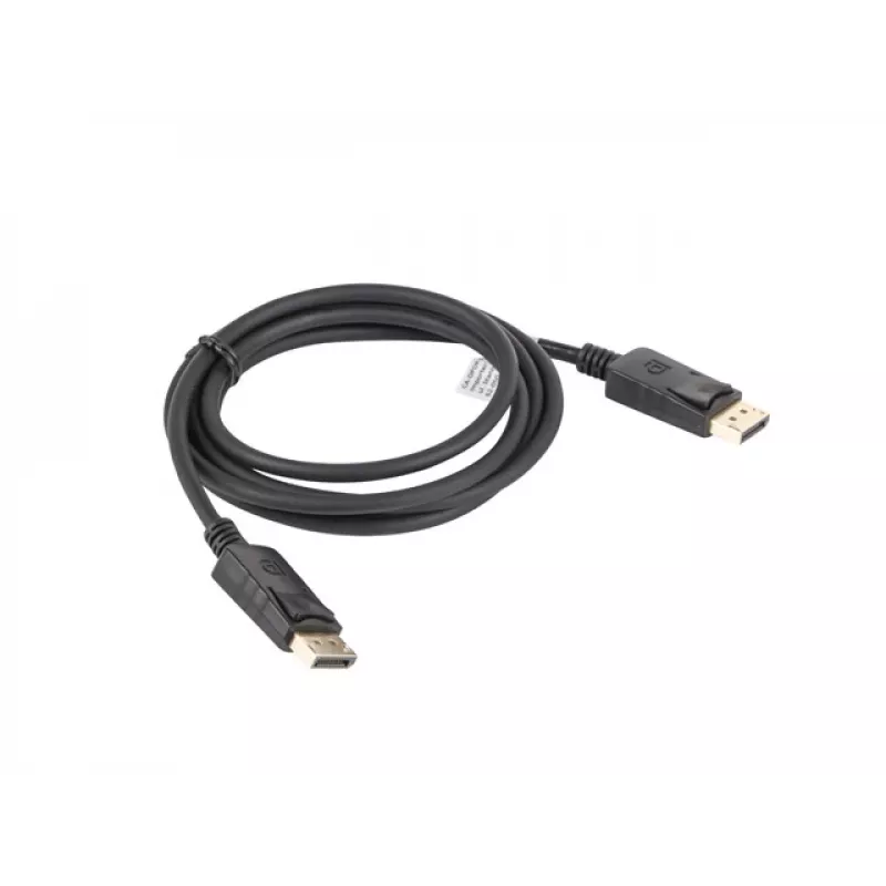 LANBERG DisplayPort M/m kabelis 19 kontaktų V1.2 4k 1.8 m juodas