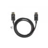 LANBERG DisplayPort M/m kabelis 19 kontaktų V1.2 4k 1.8 m juodas