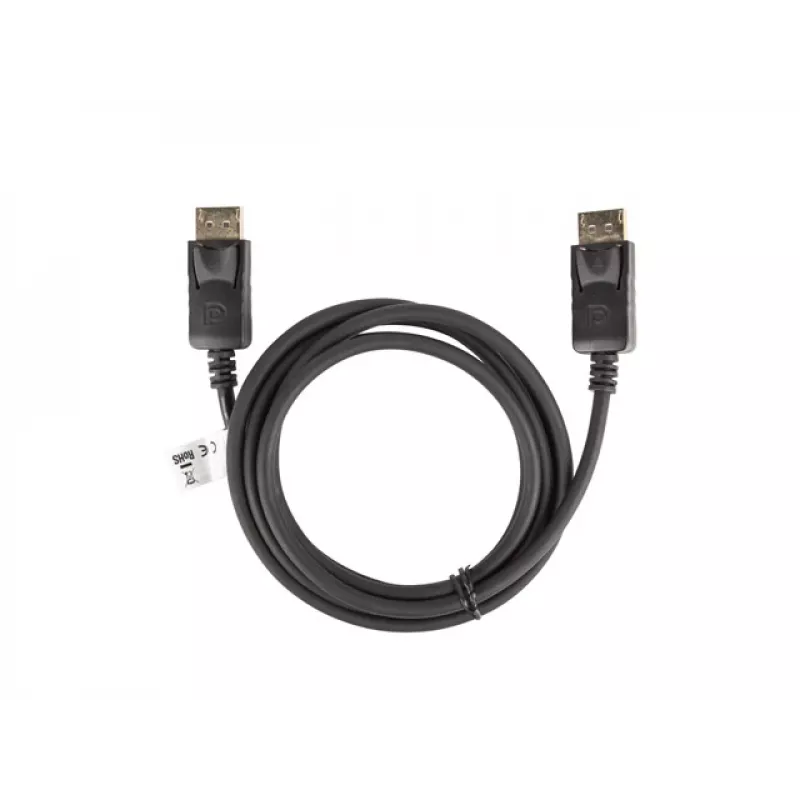 LANBERG DisplayPort M/m kabelis 19 kontaktų V1.2 4k 1.8 m juodas