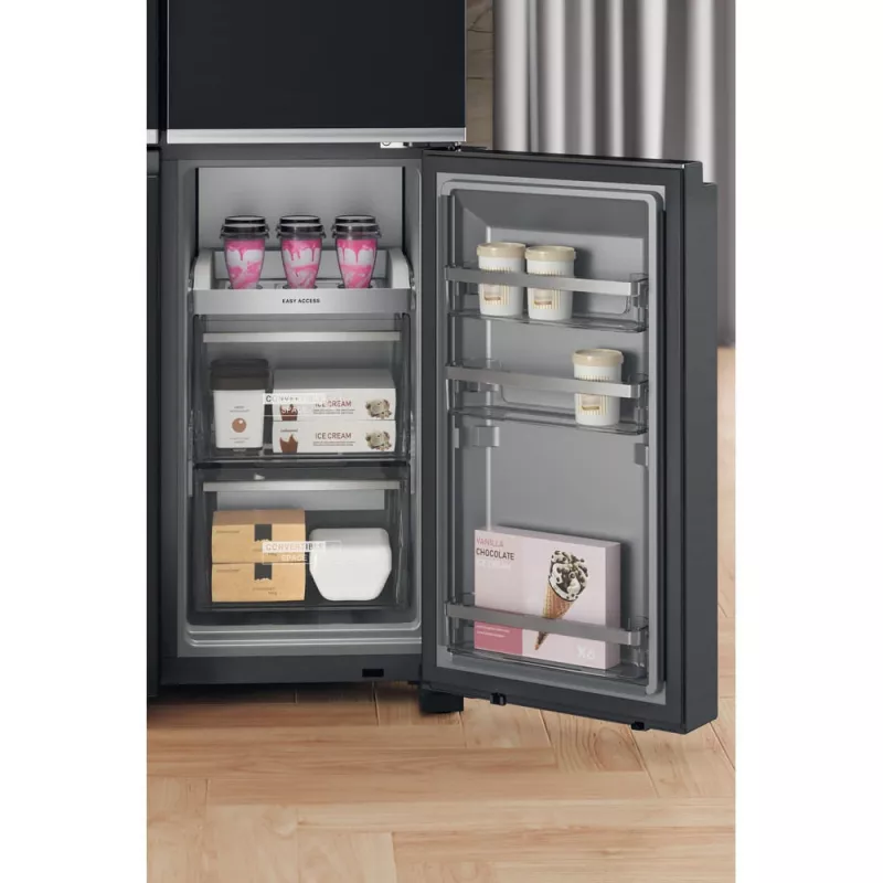 Whirlpool WQ9I FO2BX EF šaldytuvas šoninis Freestanding 592 L Juoda