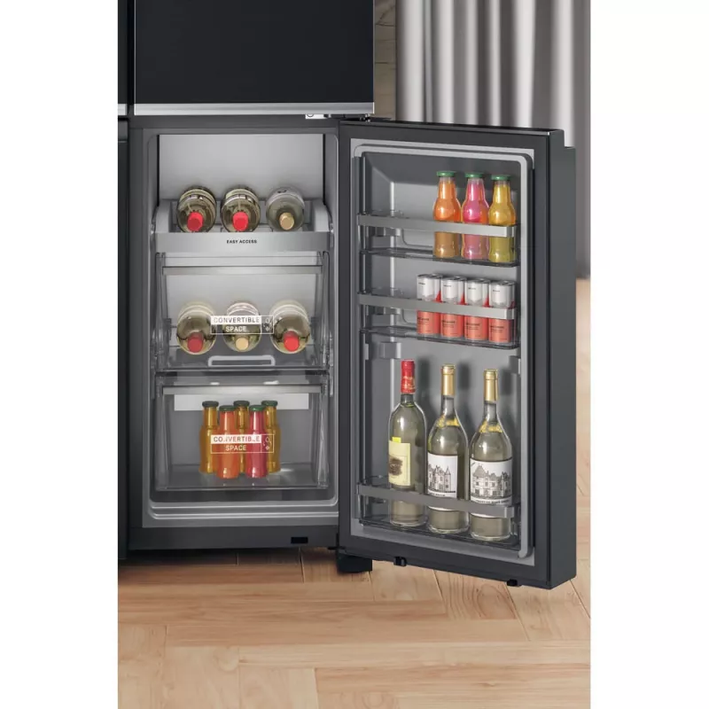 Whirlpool WQ9I FO2BX EF šaldytuvas šoninis Freestanding 592 L Juoda