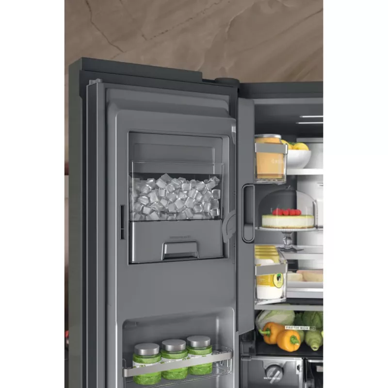 Whirlpool WQ9I FO2BX EF šaldytuvas šoninis Freestanding 592 L Juoda