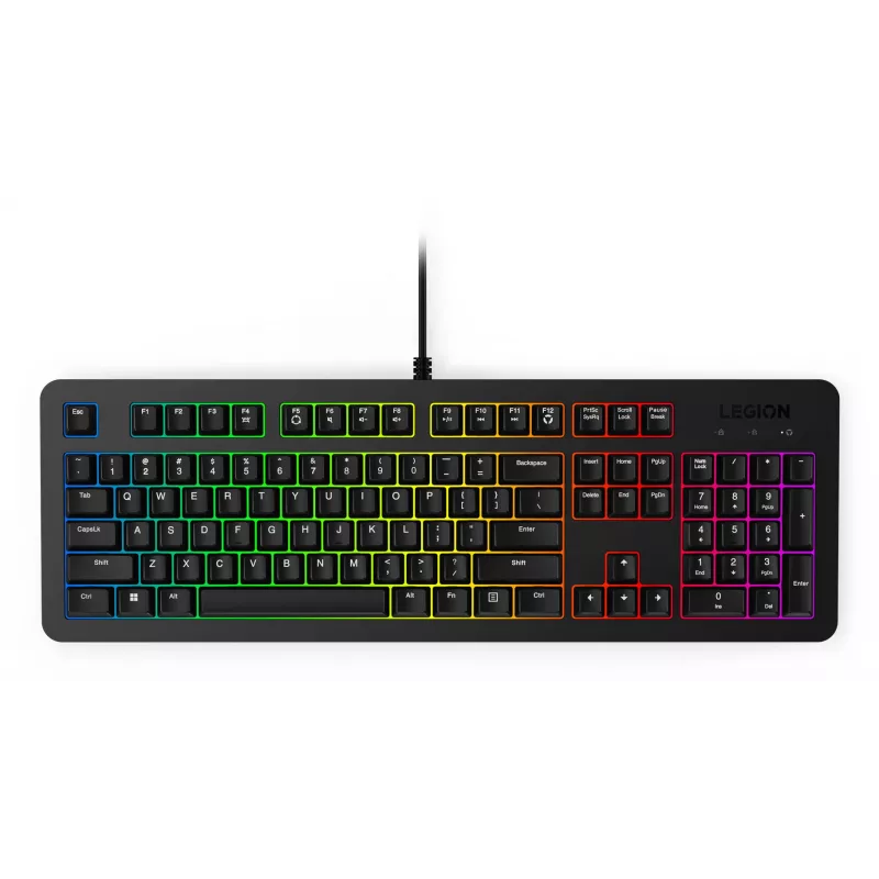 Lenovo GX31N91913 klaviatūra su pele, žaidimams, USB, JAV anglų, juoda