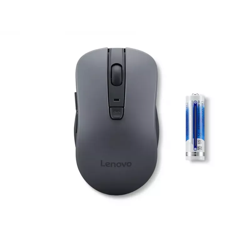 Belaidė abiem rankoms tinkama pelė Lenovo WL310 Office — Bluetooth, optinė 1200 DPI, 6 mygtukai, ratukas, pilka, maitinama baterijomis