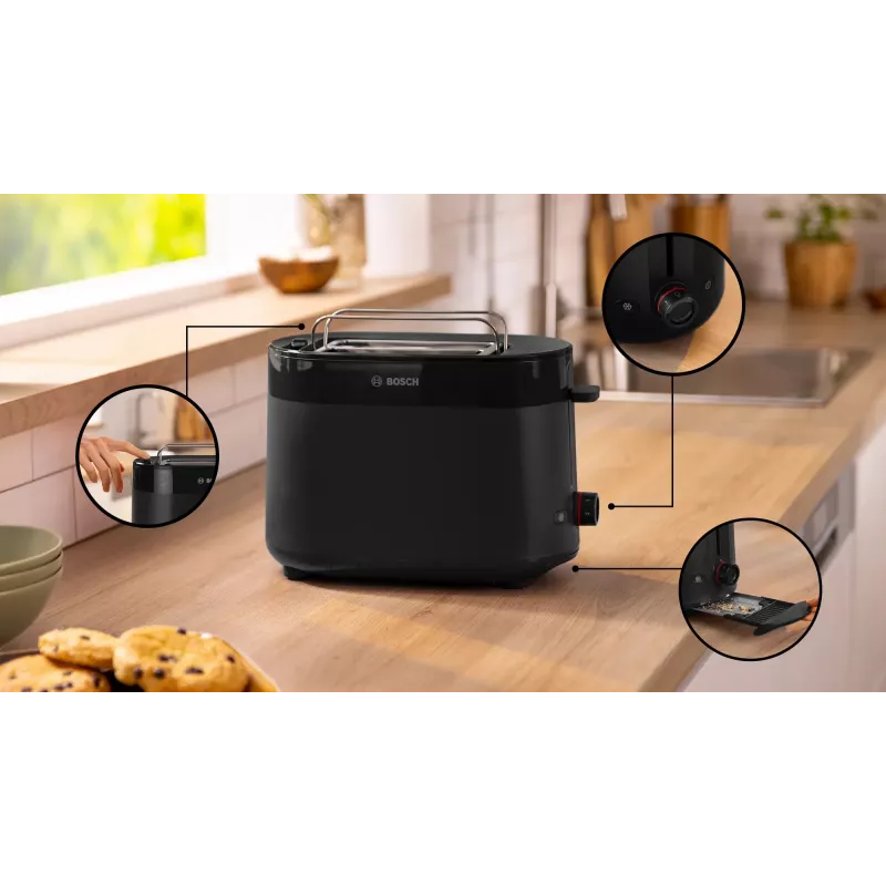 Bosch TAT2M123 skrudintuvas 6 2 riekės 950 W Juodas