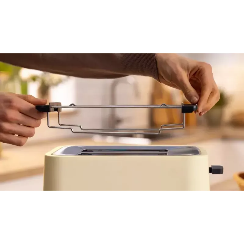 Skrudintuvas Bosch Compact TAT3M127 — 2 lizdai, smėlio spalvos plastikinis korpusas, kompaktiškas dizainas
