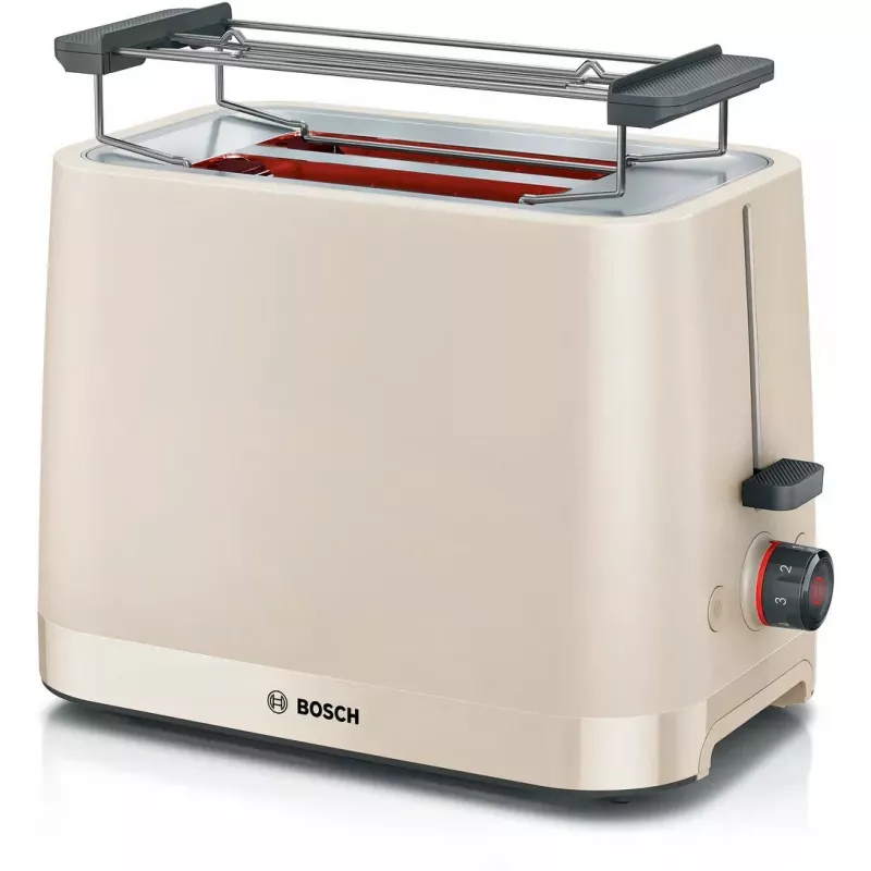 Skrudintuvas Bosch Compact TAT3M127 — 2 lizdai, smėlio spalvos plastikinis korpusas, kompaktiškas dizainas