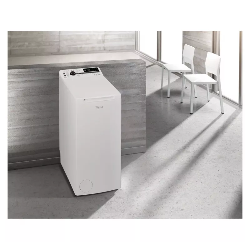 Whirlpool TDLRB 65242BS EU/N skalbimo mašina su viršutiniu įkrovimu 6,5 kg 1151 aps./min Balta