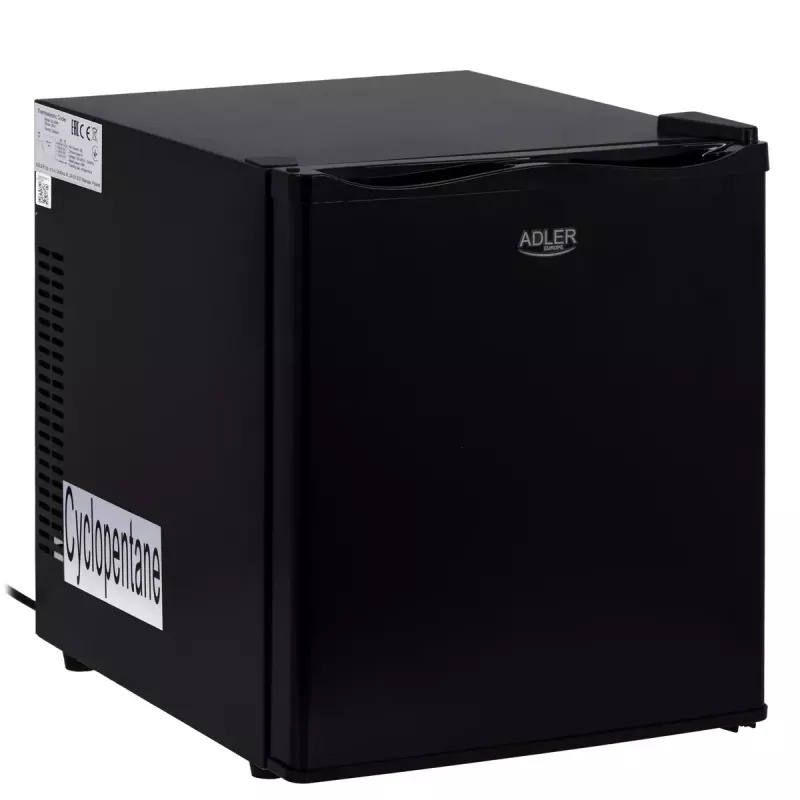 Termoelektrinis aušintuvas Adler AD 8089 28 L — nešiojamas juodas, 65 W, 35 dB, LED šviesa