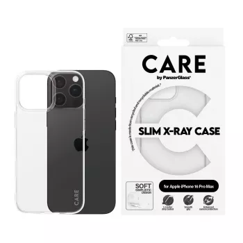 PanzerGlass CARE™ by ® X-Ray dėklas iPhone 16 Pro Max, Dėklas, Apple, Apple - iPhone 16 Pro Max, Skaidri