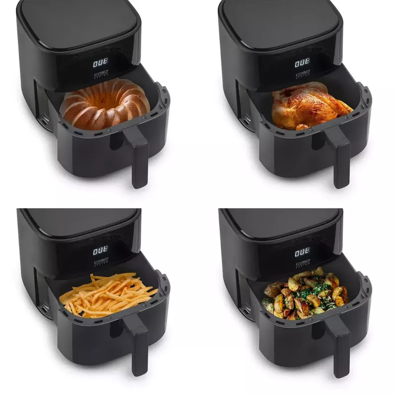 Oro gruzdintuvė Caso Designer oro gruzdintuvė 6.0 — 1700 W, 6 l talpa, juoda