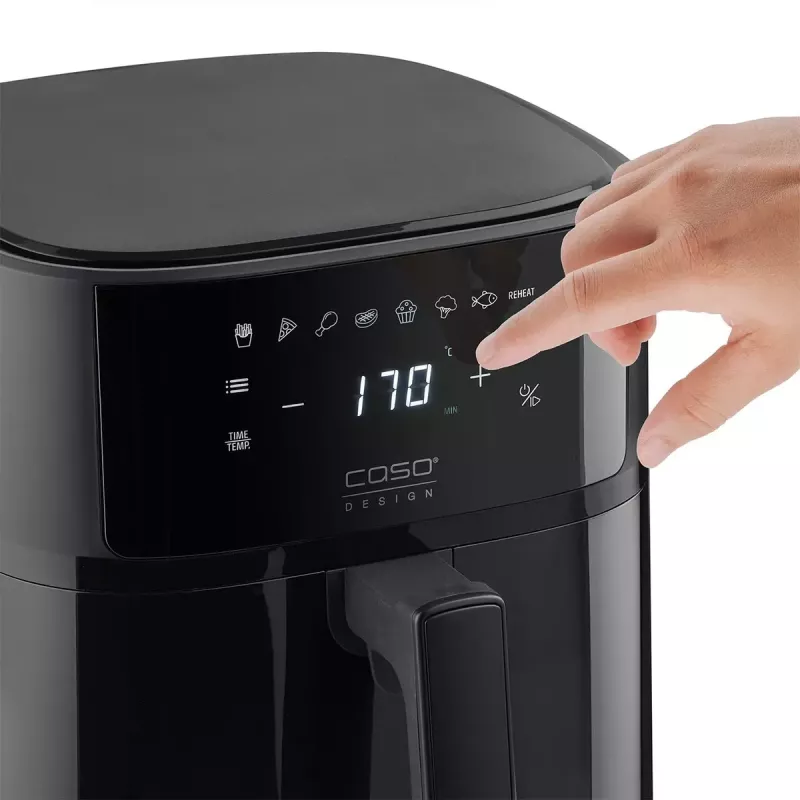 Oro gruzdintuvė Caso Designer oro gruzdintuvė 6.0 — 1700 W, 6 l talpa, juoda