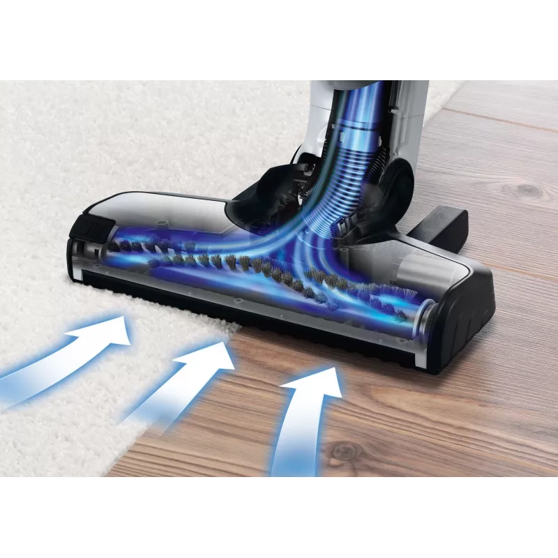 Stick vacuum Bosch BCH3P210 2‑in‑1, dry cleaning, 0.4 L dust container, cordless + mains, Pilka/Juoda, 3 kg