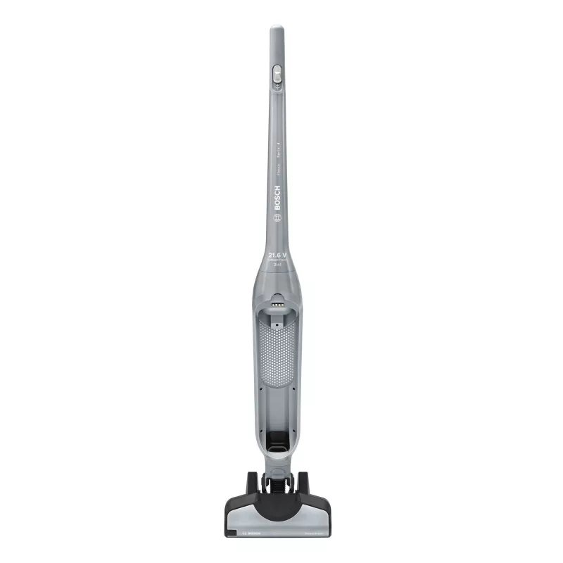 Stick vacuum Bosch BCH3P210 2‑in‑1, dry cleaning, 0.4 L dust container, cordless + mains, Pilka/Juoda, 3 kg