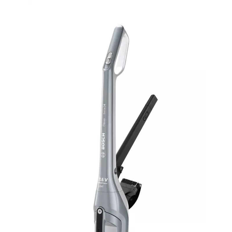 Stick vacuum Bosch BCH3P210 2‑in‑1, dry cleaning, 0.4 L dust container, cordless + mains, Pilka/Juoda, 3 kg